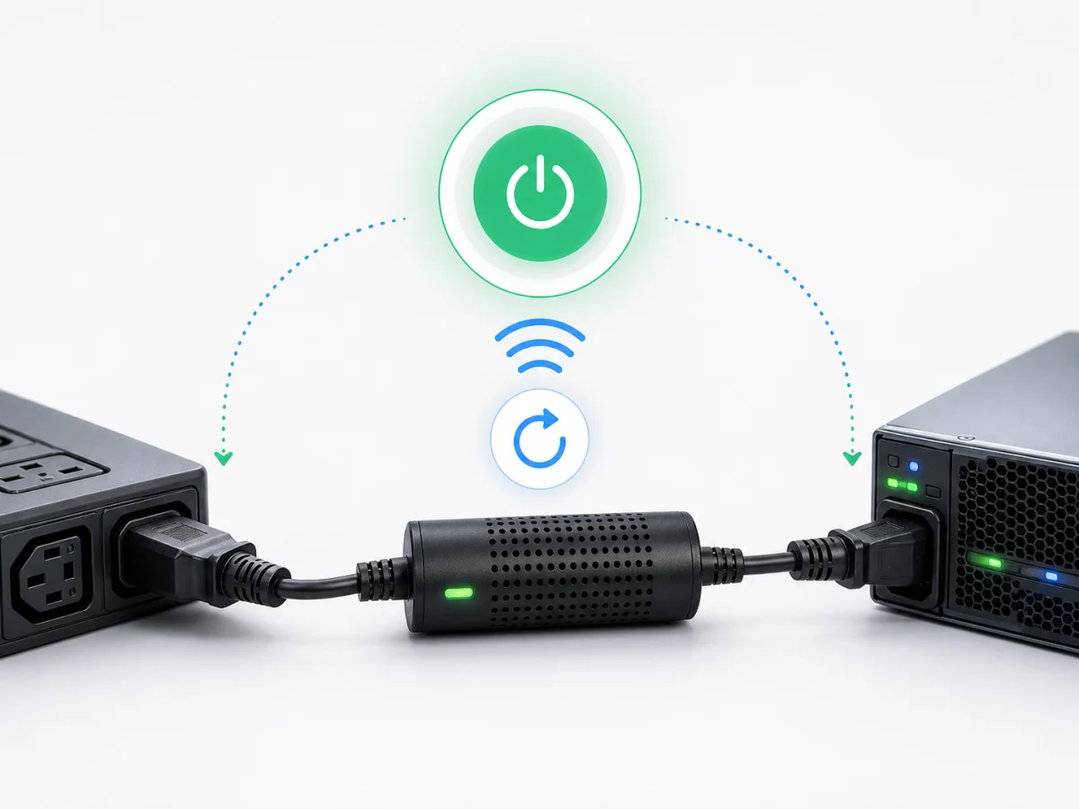 Remote power cycle workflow for compatible IT equipment