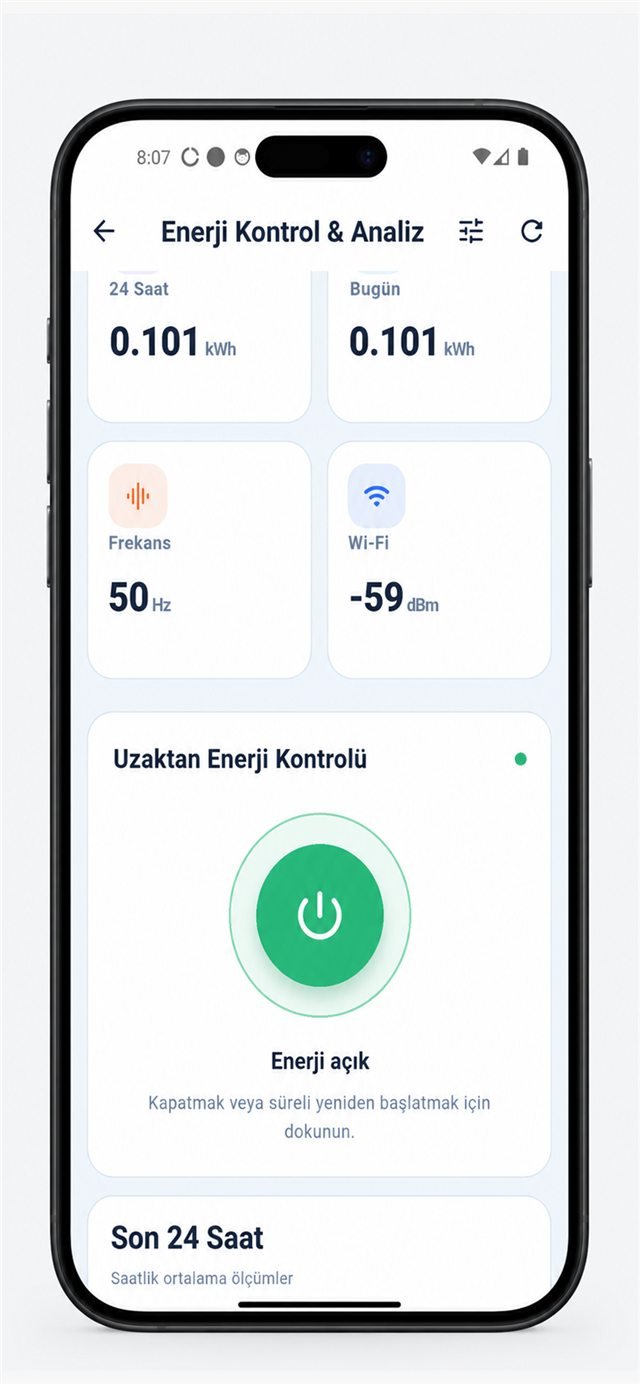 Smart Kablo uygulamasında uzaktan enerji açma kapatma ve süreli yeniden başlatma kontrolü
