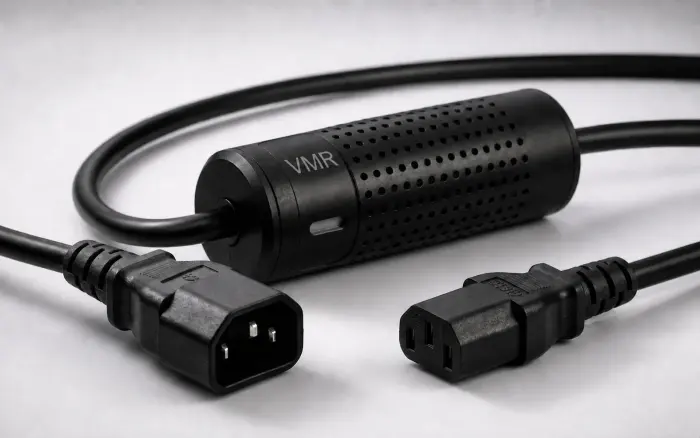 Yeşil durum ve UID LED'i görünen gerçek Smart Kablo kontrol modülü yakın planı